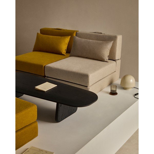 Szarobeżowy rozkładany fotel Arty – Kave Home-image-2