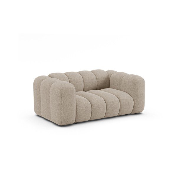 Beżowa sofa z tkaniny szenilowej 170 cm Lupine – Micadoni -image-1