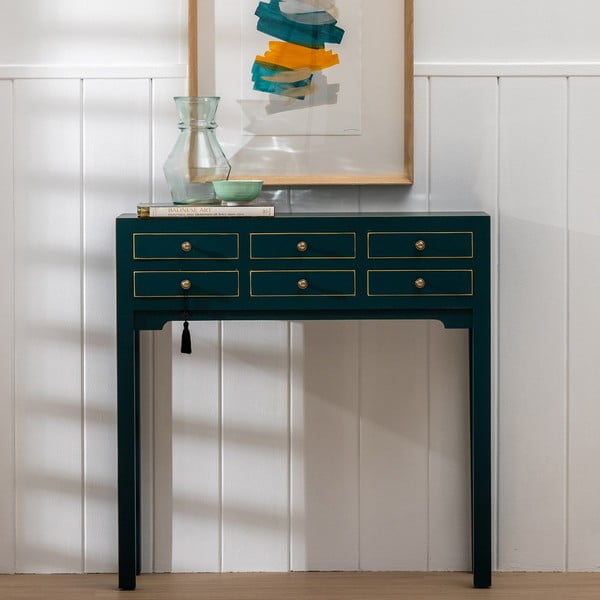 Niebieska konsola 26x85 cm Diana – Ixia-image-2