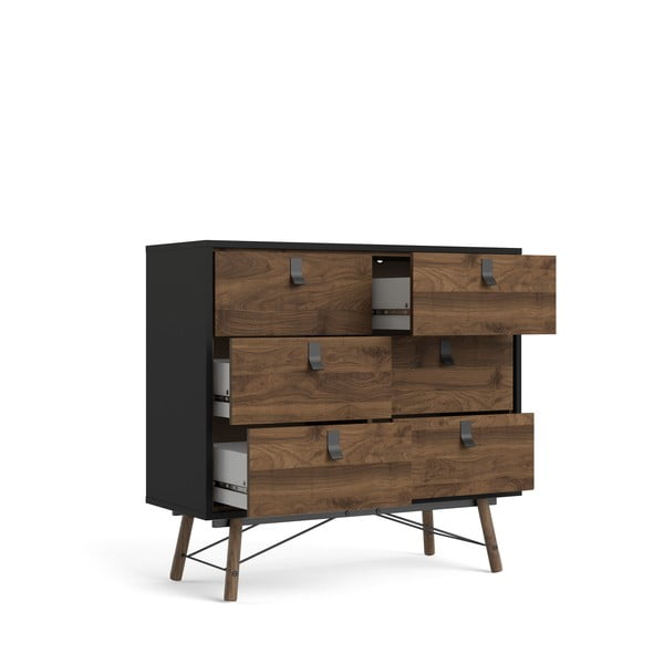 Ciemnobrązowa komoda Tvilum Ry, 102 x 95 cm-image-4