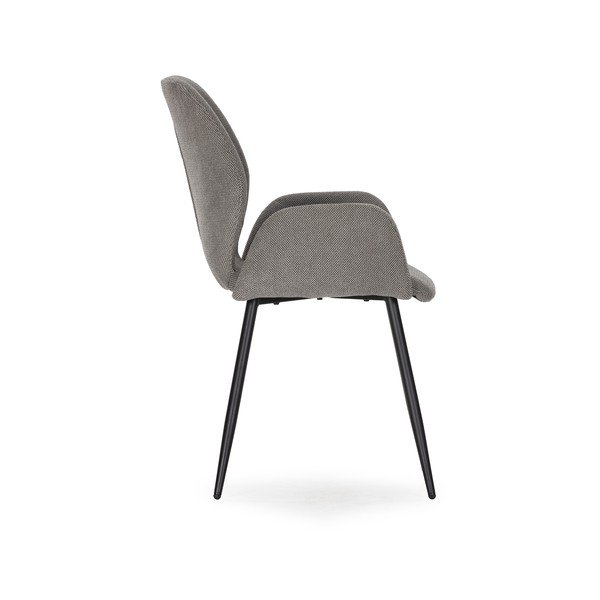 Szare tapicerowane fotele jadalniane zestaw 2 szt. Ansu – Marckeric-image-4