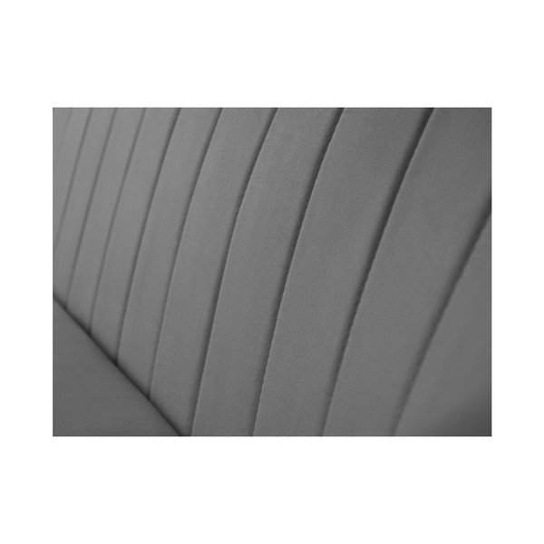 Szara sofa 2-osobowa z czarnymi nogami Mazzini Sofas Toscane-image-4