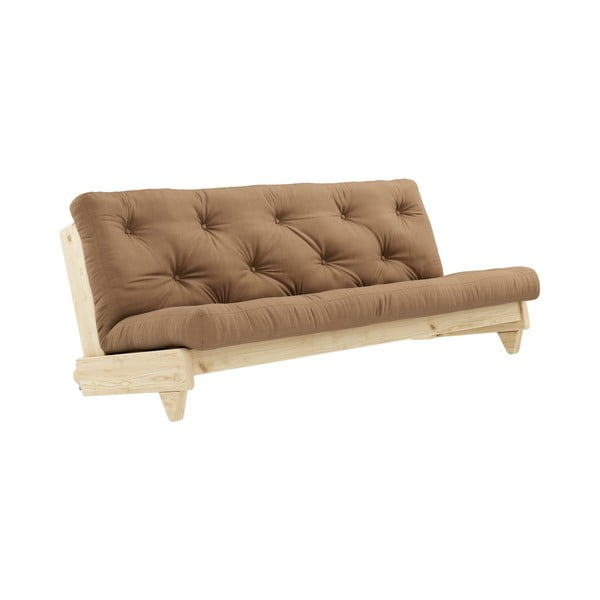 Sofa rozkładana z brązowym pokryciem Karup Design Fresh Natural/Mocca-image-3