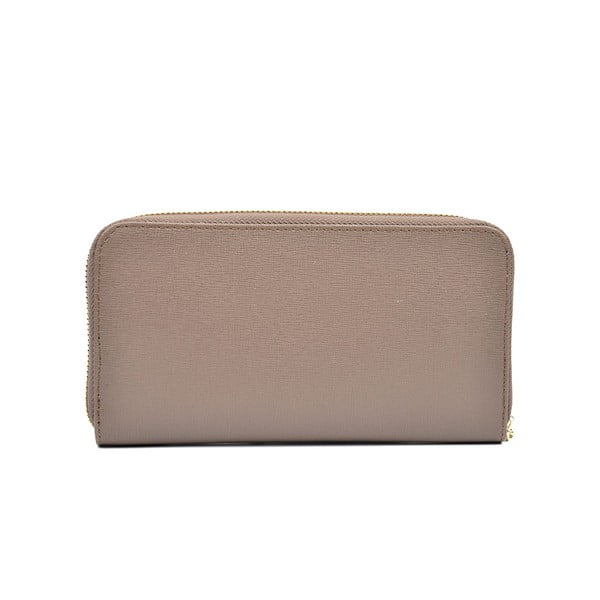 Beżowa skórzany portfel Luisa Vannini Lanza-image-1