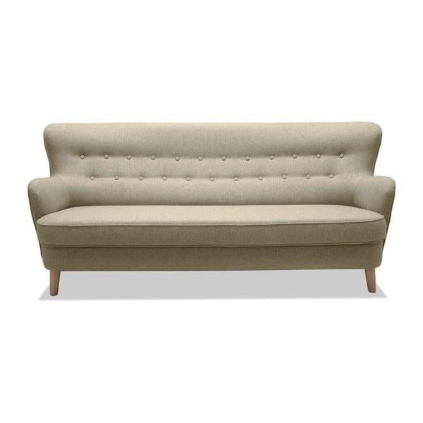 Jasnobrązowa sofa 3-osobowa Vivonita Eden