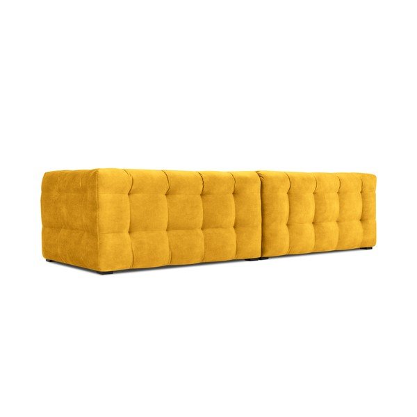Żółta aksamitna sofa Windsor & Co Sofas Vesta, 280 cm-image-4