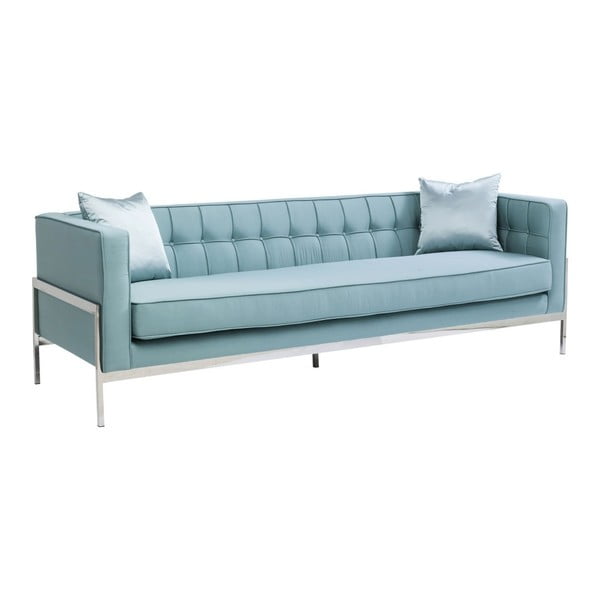 Niebieska sofa trzyosobowa Kare Design Loft
