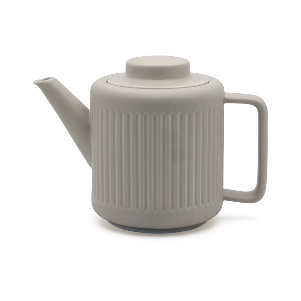 Szary porcelanowy dzbanek do herbaty z sitkiem 1,2 l Skagen – Bredemeijer