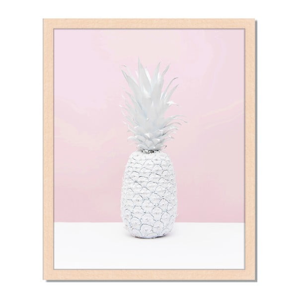 Obraz w ramie Liv Corday Scandi Pineapple, 40x50 cm