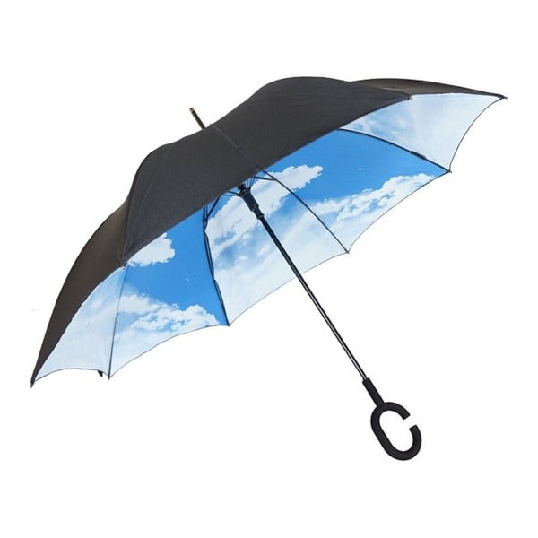 Niebiesko-czarny parasol Sky, ⌀ 110 cm
