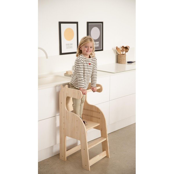 Dziecięce krzesło z litej sosny Little Nice Things Giraffe-image-3