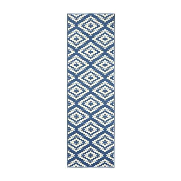 Niebiesko-biały chodnik Hanse Home Jenny, 80x500 cm