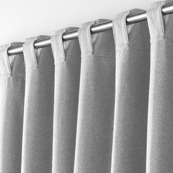 Jasnoszara zasłona 140x240 cm Mistraline – douceur d'intérieur-image-2