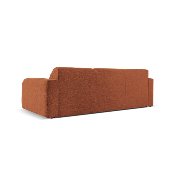 Brązowa sofa z materiału bouclé 235 cm Molino – Micadoni Home-image-3