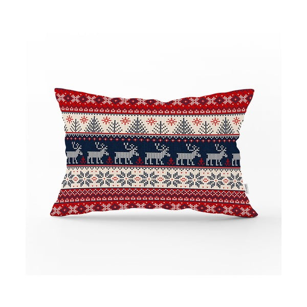 Świąteczna poszewka na poduszkę Minimalist Cushion Covers Blue Nordic, 35x55 cm