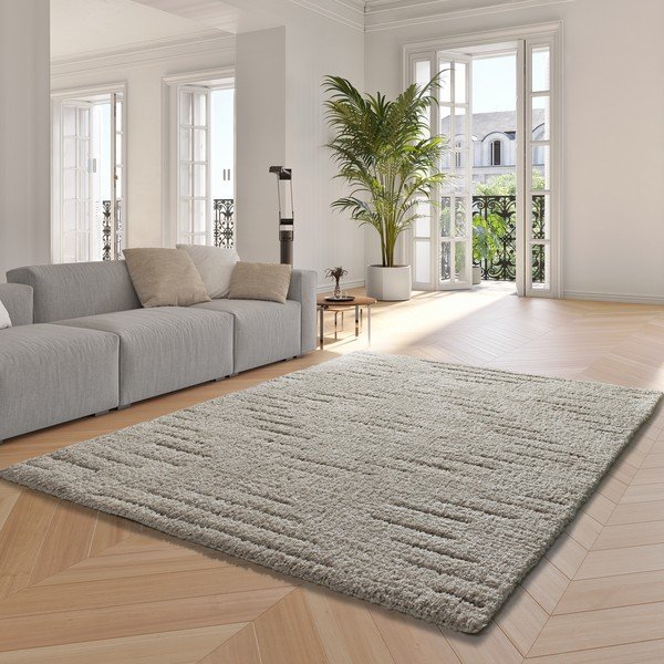 Kremowy dywan 60x120 cm Atesa – Universal-image-1