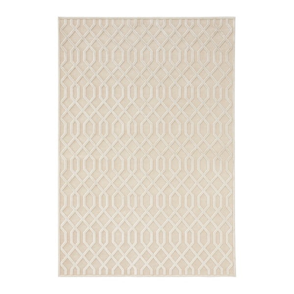 Kremowy dywan z wiskozy Mint Rugs Caine, 120x170 cm