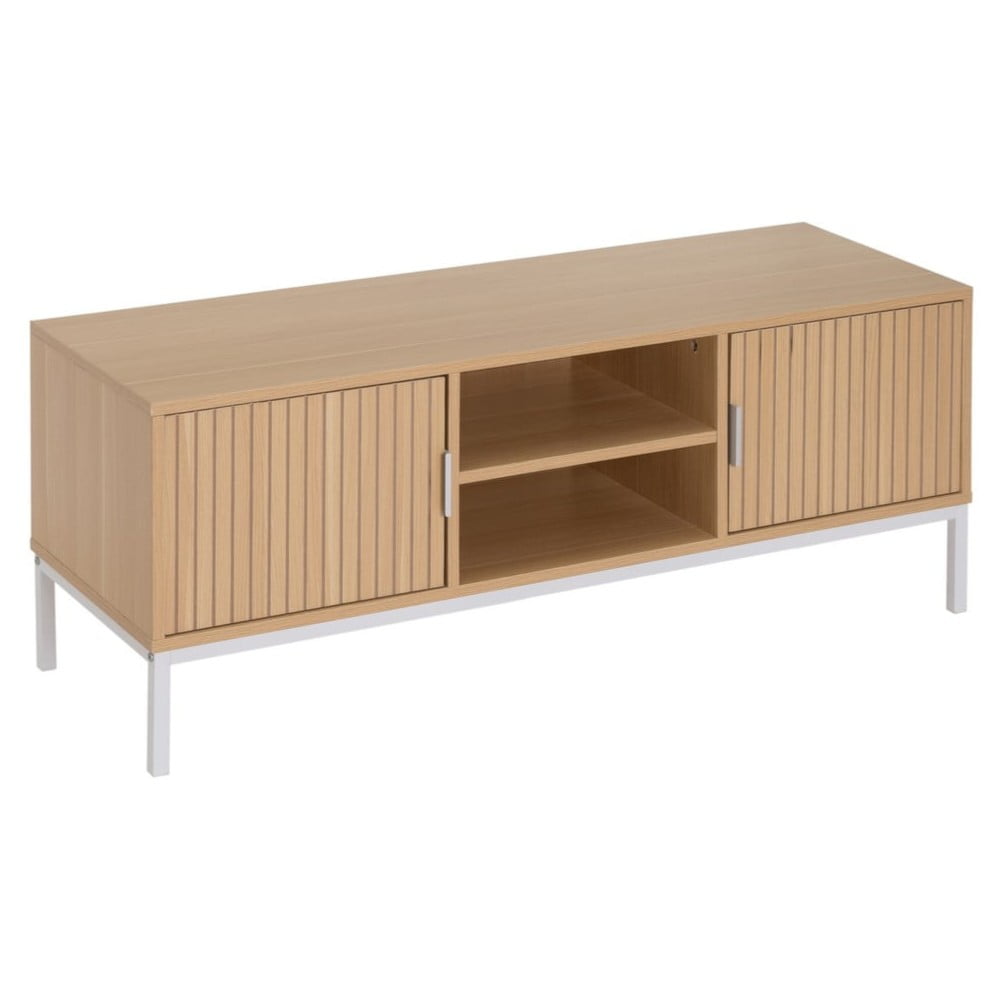 Szafka pod TV w dekorze dębu w naturalnym kolorze 120x45x40 cm Mid-Lines – Casa Selección