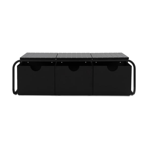 Czarny metalowy regał na buty Astoria – Spinder Design-image-2