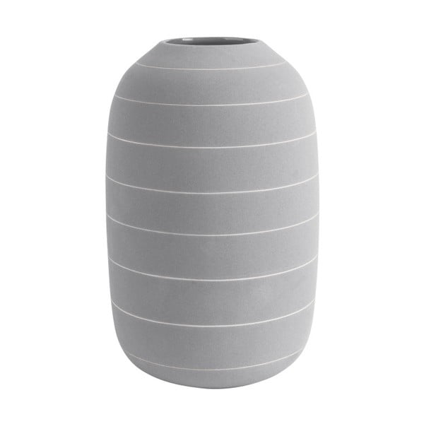 Jasnoszary wazon ceramiczny PT LIVING Terra, ⌀ 16 cm
