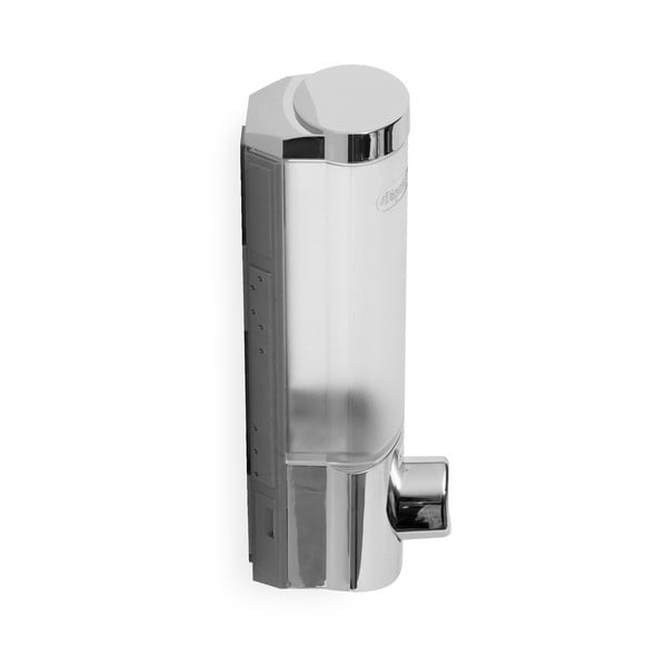 Dozownik do mydła/żelu pod prysznic w srebrnym kolorze Compactor Uno, 360 ml-image-2