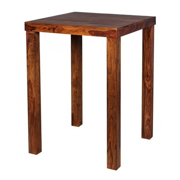 Stół z litego drewna palisandru Skyport Thalia, 80x80 cm