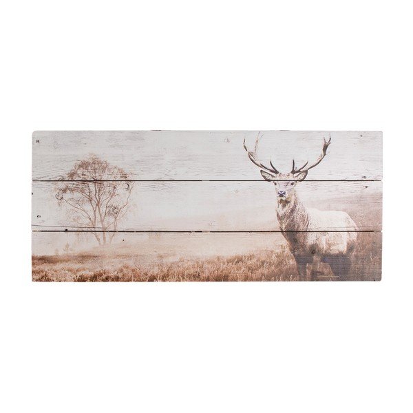 Drewniany obraz Graham & Brown Stag, 70x30 cm