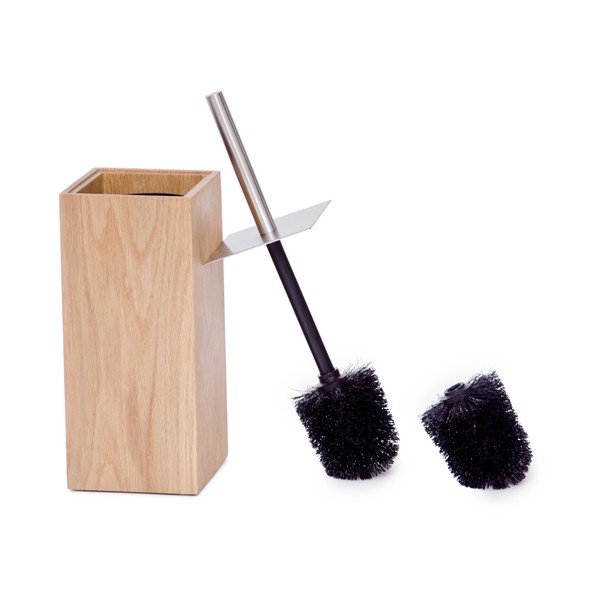 Szczotka toaletowa z drewna dębowego Wireworks Mezza-image-1