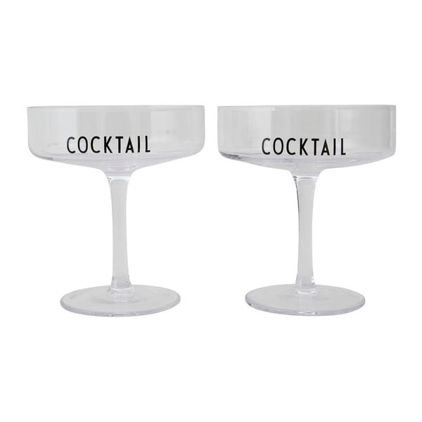 Zestaw 2 kieliszków do koktajli Design Letters Cocktail
