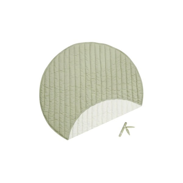 Zielono-kremowa mata do zabawy dla dzieci Bamboo Leaf – Lorena Canals