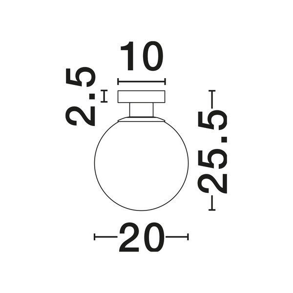 Biała/w kolorze złota szklana lampa sufitowa Vita – Nova Luce-image-4