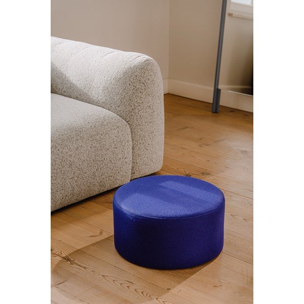 Niebieski wełniany puf Folk – noo.ma-image-1
