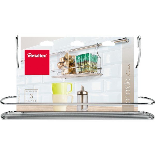Wisząca dodatkowa półka ze stali chromowanej Lonardo – Metaltex-image-3