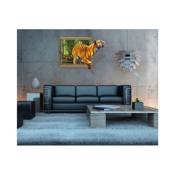 Naklejka 3D Ambiance Tiger-image-4
