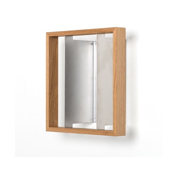 Półka na książki z drewna dębowego das kleine b b7, 34x32 cm-image-2