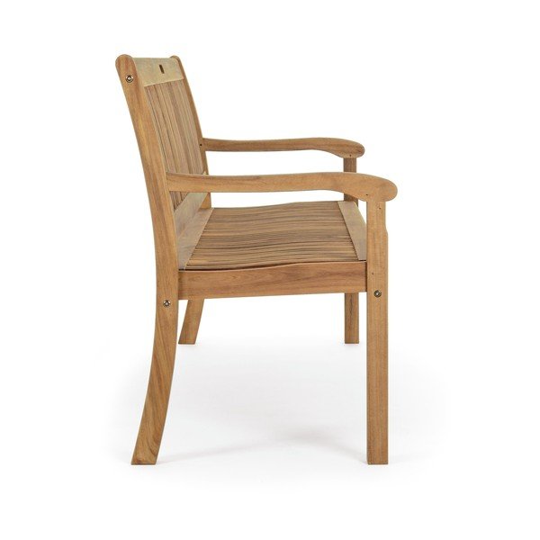 Drewniana ławka ogrodowa w naturalnym kolorze Noemi – Bizzotto-image-3