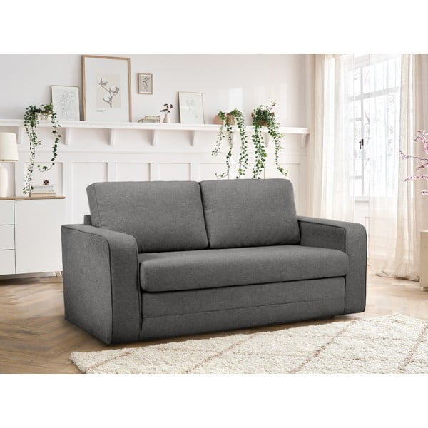 Szara rozkładana sofa 160 cm Come – Bobochic Paris-image-1