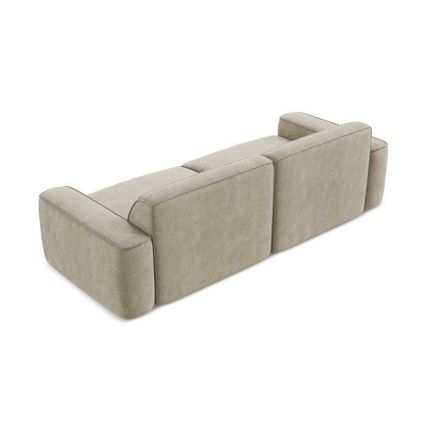 Beżowa sofa z tkaniny szenilowej 244 cm Omao – Makamii-image-3