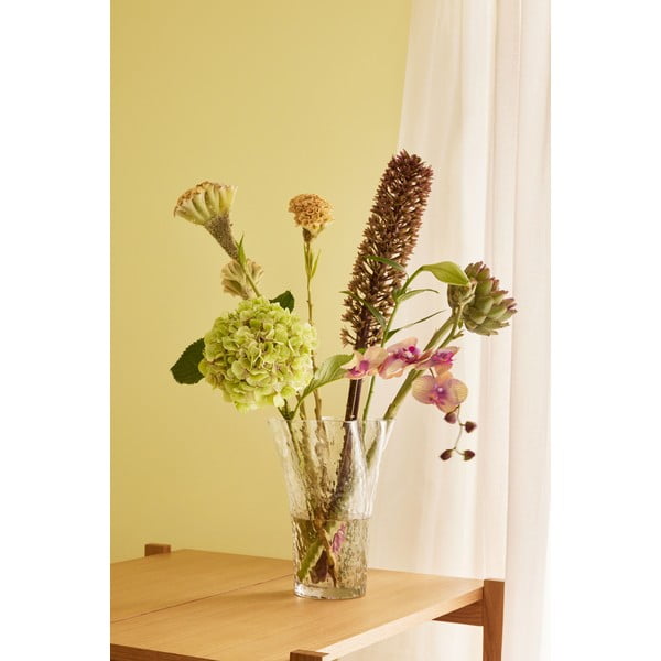 Szklany wazon (wysokość 30 cm) Ruffle – Hübsch-image-1