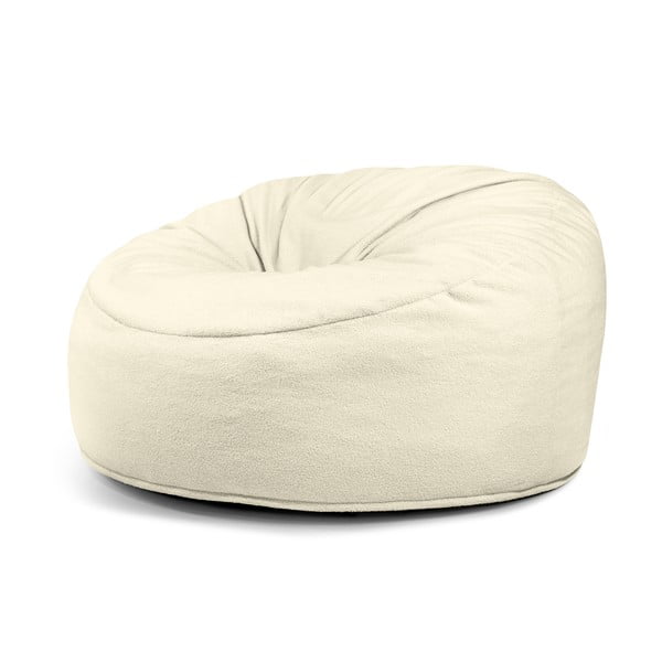 Kremowy worek do siedzenia z materiału bouclé Om 135 – SLOWDOWN