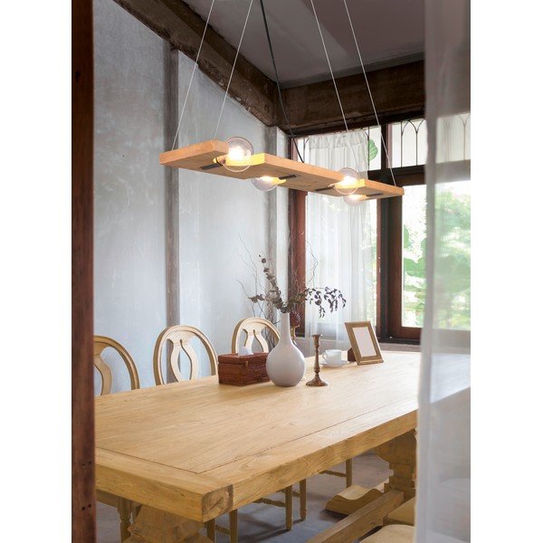 Lampa wisząca w naturalnym kolorze Tailor – Trio-image-1