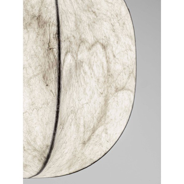 Biała metalowa lampa wisząca z tekstylnym kloszem ø 42 cm Pierida – Nova Luce-image-2