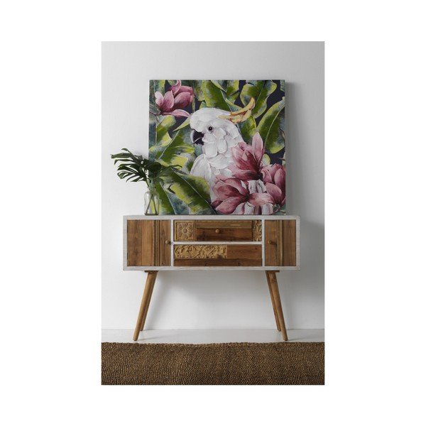 Obraz na płótnie Geese Modern Style Cockatoo Cubico, 100x100 cm-image-1