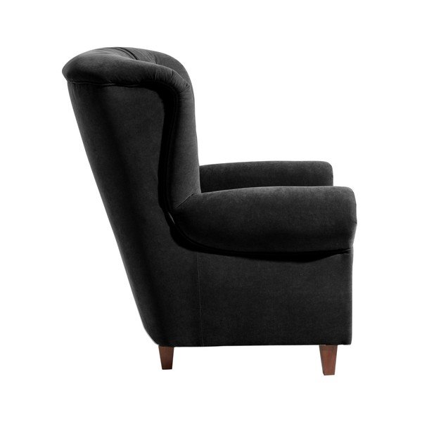 Czarny fotel Max Winzer Vicky Velor-image-2