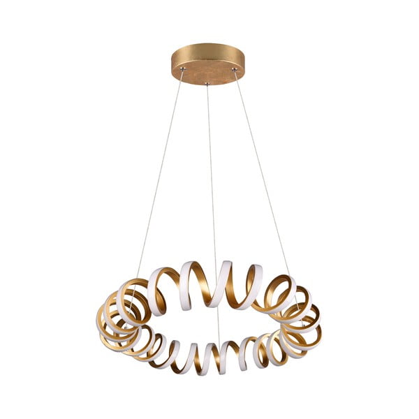 Lampa wisząca LED w kolorze złota ø 55 cm Curl – Trio