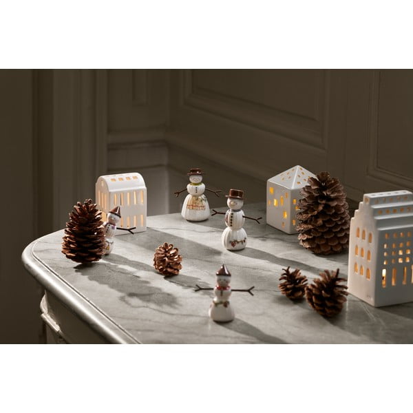 Porcelanowa figurka świąteczna (wysokość 11,5 cm) Hammershøi Snowman – Kähler Design-image-4