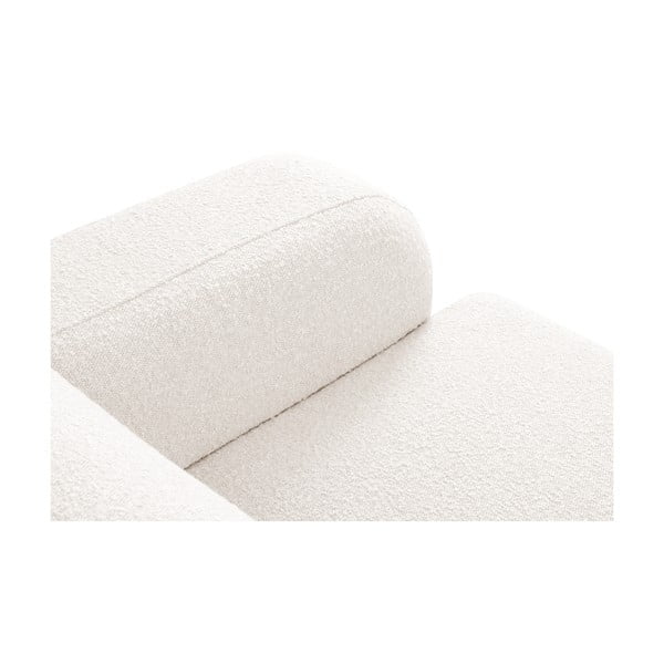 Biały fotel z materiału bouclé Molino – Micadoni Home-image-4