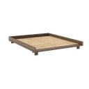 Brązowe łóżko dwuosobowe z litego drewna sosnowego ze stelażem 160x200 cm Social – Karup Design