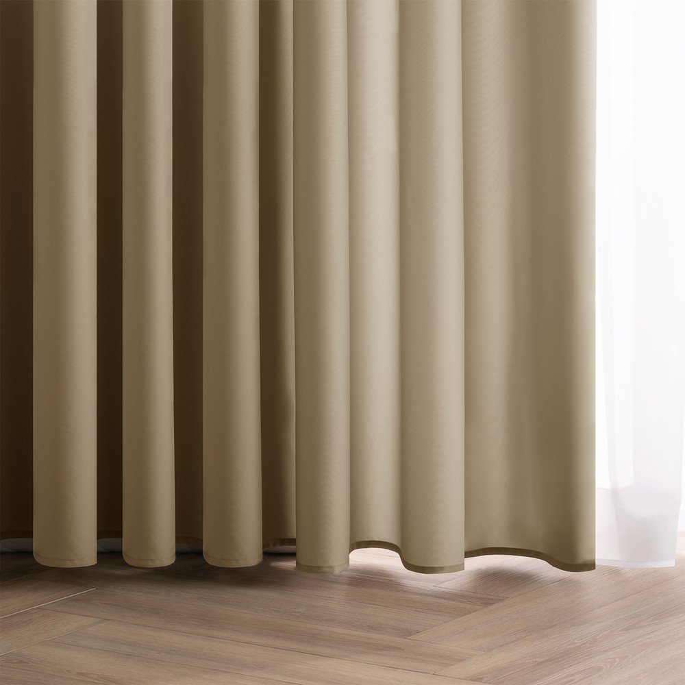 Beżowa zasłona częściowo zaciemniająca (dimout) 140x270 cm Carli – Restilo (zdjęcie 2)