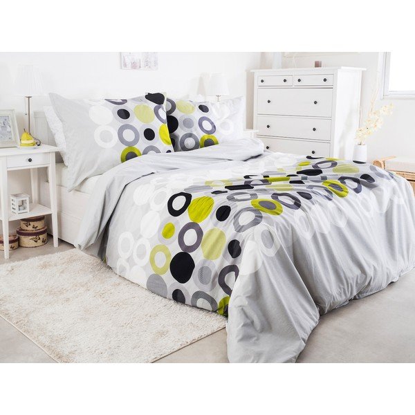 Jasnoszara krepowa pościel jednoosobowa 140x200 cm Top Class – B.E.S.-image-1